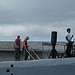 Juliet boarding the USS Bowfin (zoomed in) por vaudesir