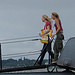 Juliet boarding the USS Bowfin (zoomed in) por vaudesir