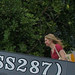 Juliet boarding the USS Bowfin (zoomed in) por vaudesir