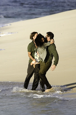 Matthew Fox, Evangeline Lilly, Josh Holloway - Vanity Fair Photoshoot BTS