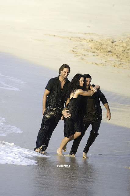 Matthew Fox, Evangeline Lilly, Josh Holloway - Vanity Fair Photoshoot BTS