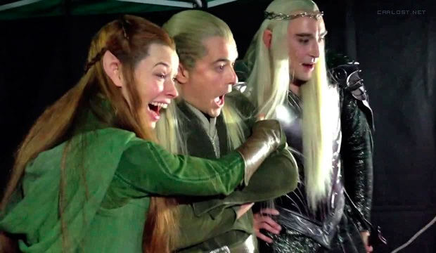 Tauriel, Legolas y Thranduil en Hobbit