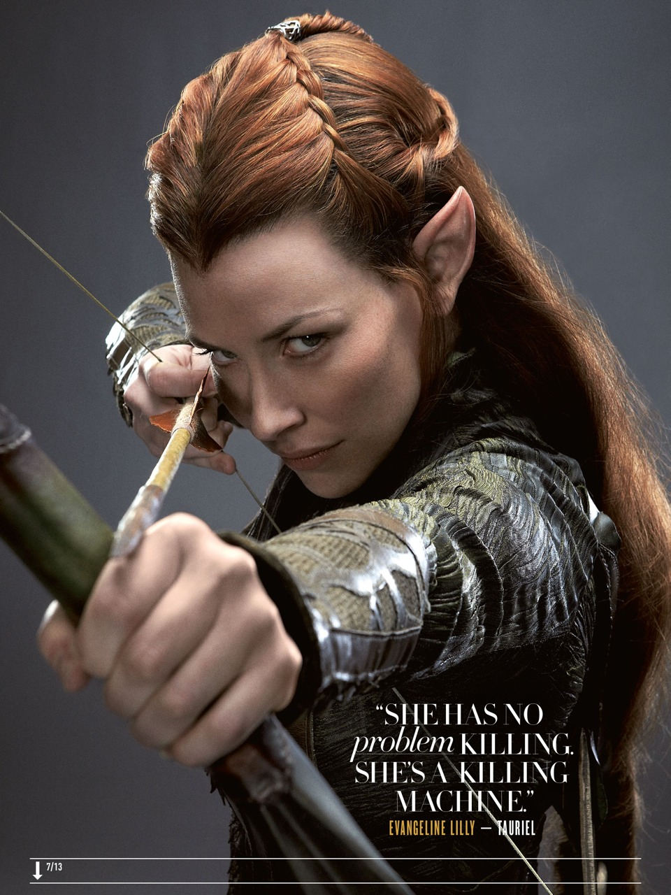 The Hobbit: Tauriel (Evangeline Lilly) - Empire Magazine (Aug 2013)