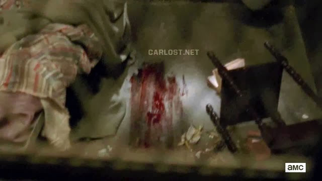 Sangre en la celda de Karen en The Walking Dead 4x02 Sangre en la celda de Karen en The Walking Dead 4x02