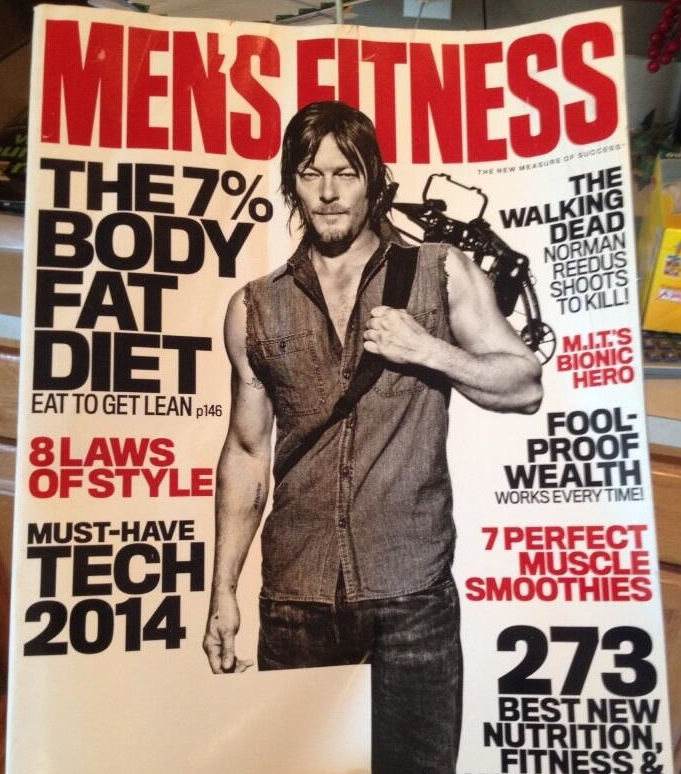 Norman Reedus en la portada de Men's Fitness (Diciembre 2013)