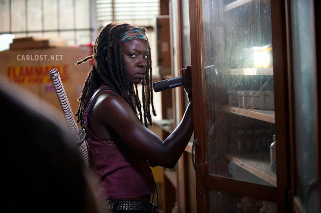 Michonne (Danai Gurira) en The Walking Dead 4.04 Indifference.