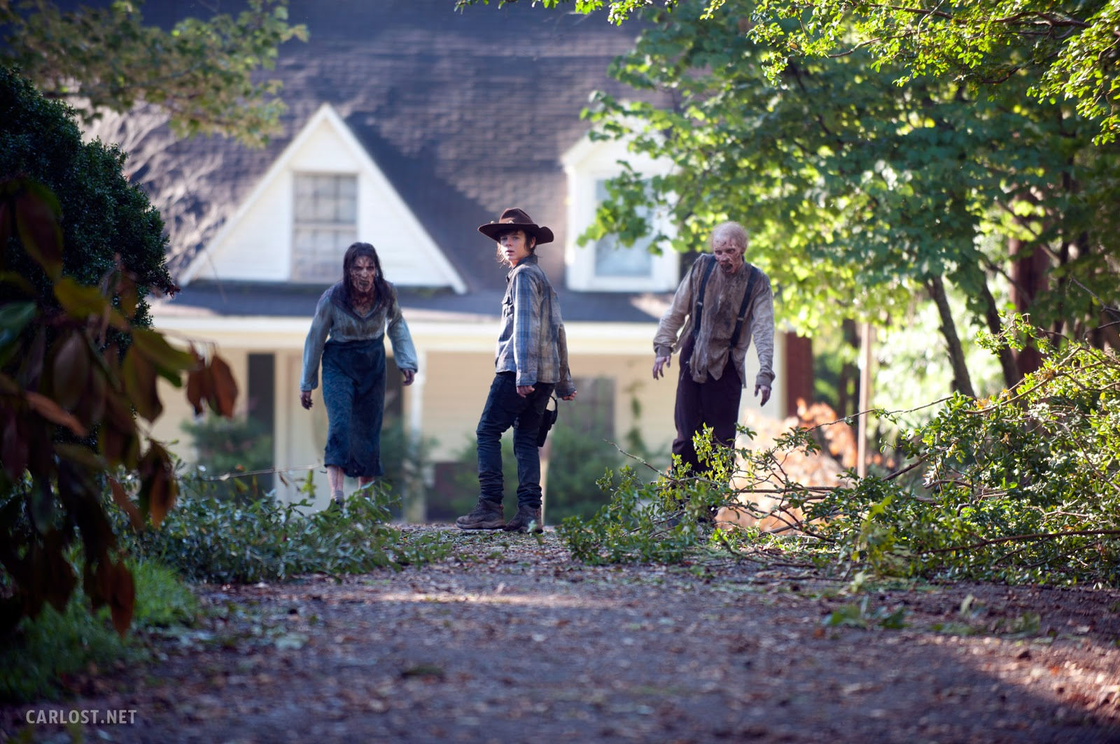 Carl Grimes (Chandler Riggs) en The Walking Dead 4x09 After