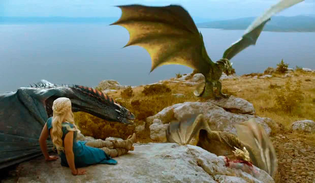 Game of Thrones Cuarta Temporada - Daenerys y sus dragones