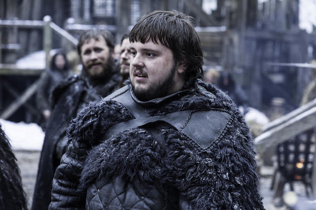 Samwell Tarly (John Bradley) en Game of Thrones 4.07 Mockingbird