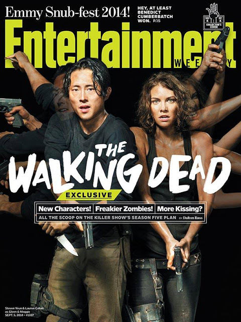 The Walking Dead - Glenn (Steven Yeun) - Maggie (Lauren Cohan) EW Cover 2014