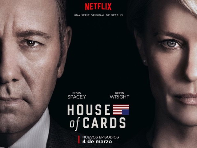 Frank Underwood (Kevin Spacey) y Claire Underwood (Robin Wrigh) en el póster de la cuarta temporada de House of Cards