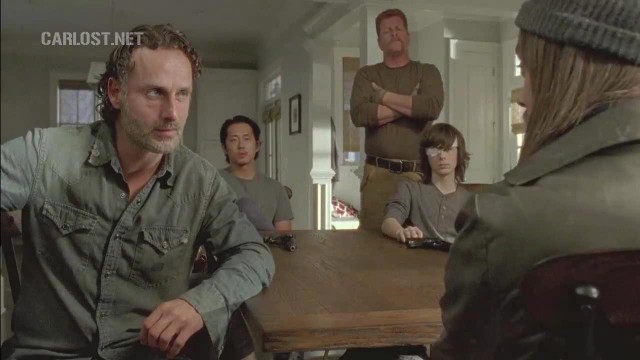 (Spoiler) Rick, Glenn, Abraham y Carl conversan con Jesus en The Walking Dead 6x11 Knots Untie