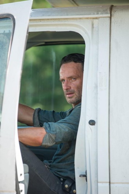 Andrew Lincoln como Rick Grimes en The Walking Dead 6x10