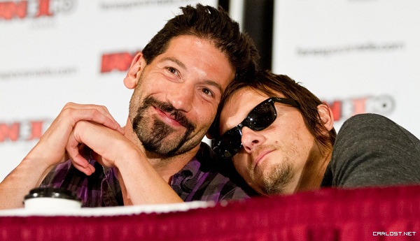 Jon Bernthal y Norman Reedus en la Fan Expo Canada