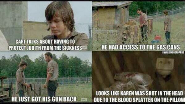 Carl sospechoso de quemar a Karen
