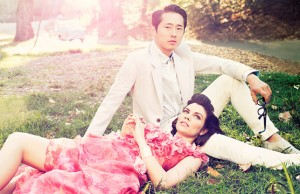 Lauren Cohan & Steven Yeun - Los Angeles Magazine Photoshoot