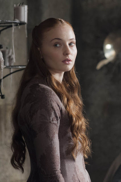 Sansa Stark (Sophie Turner) en Game of Thrones S04E08 