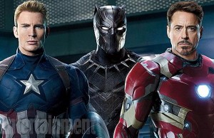 Capitan America, Black Panther, Iron Man - EW Cover