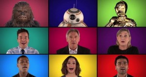 Elenco de Star Wars cantando con Jimmy Fallon y The Roots