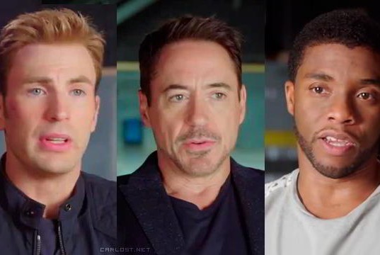 Especial Capitan America Civil War - Chris Evans, Robert Downey Jr y Chadwick Boseman Carlost.net