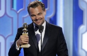 Leonardo DiCaprio recibe el Premio a Mejor Actor en los Golden Globes 2016