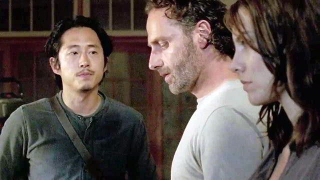 Glenn, Rick y Maggie en The Walking Dead 6x12 Not Tomorrow Yet (Promos + Sneak Peeks)