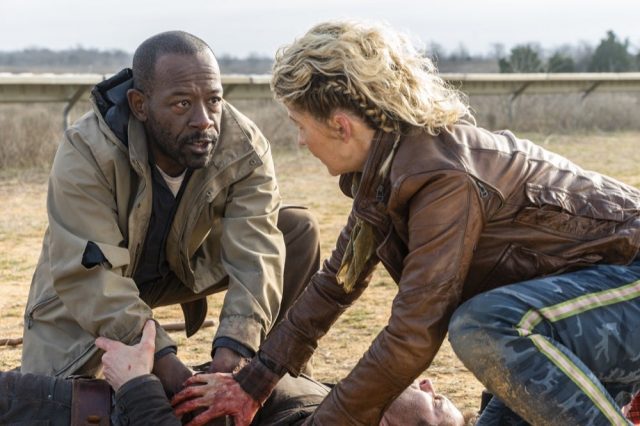 Fear the Walking Dead 4x07 - Lennie James como Morgan Jones,, Jenna Elfman como Naomi y Garret Dillahunt como John Dorie