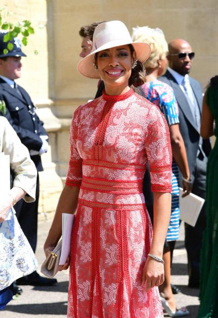 Gina Torres en la boda de Meghan Markle y el príncipe Harry