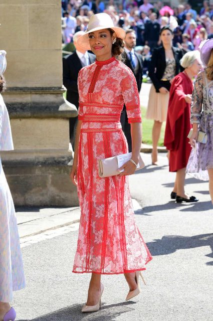 Gina Torres en la boda de Meghan Markle y el príncipe Harry