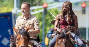 Spoiler The Walking Dead 9x01 - Rick y Michonne en el set de rodaje