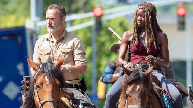 Spoiler The Walking Dead 9x01 - Rick y Michonne en el set de rodaje