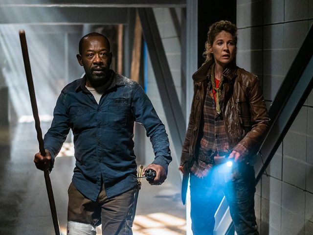 Fear The Walking Dead 4x08 - Lennie James como Morgan y Jenna Elfman como Naomi