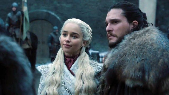 Daenerys y Jon en la temporada final de Game of Thrones