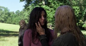 Lydia y Alpha en The Walking Dead 9x12