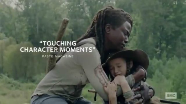 Spoiler TheWalking Dead 9x14 - Michonne llorando con Judith