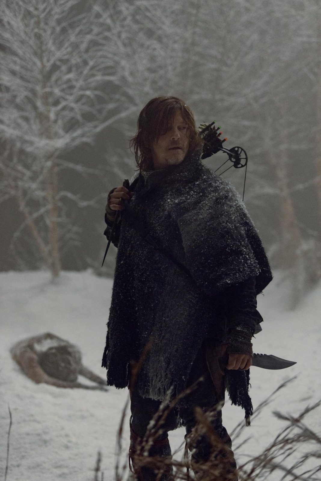 Norman Reedus como Daryl Dixon en The Walking Dead Temporada 9 Episodio 16