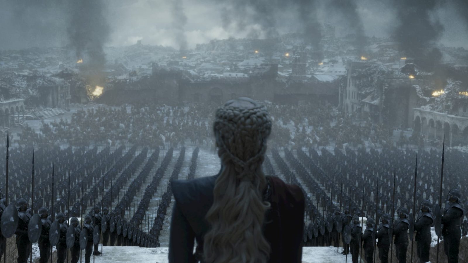 Daenerys Targaryen (Emilia Clarke) en Game of Thrones 8.06 (Series Finale)