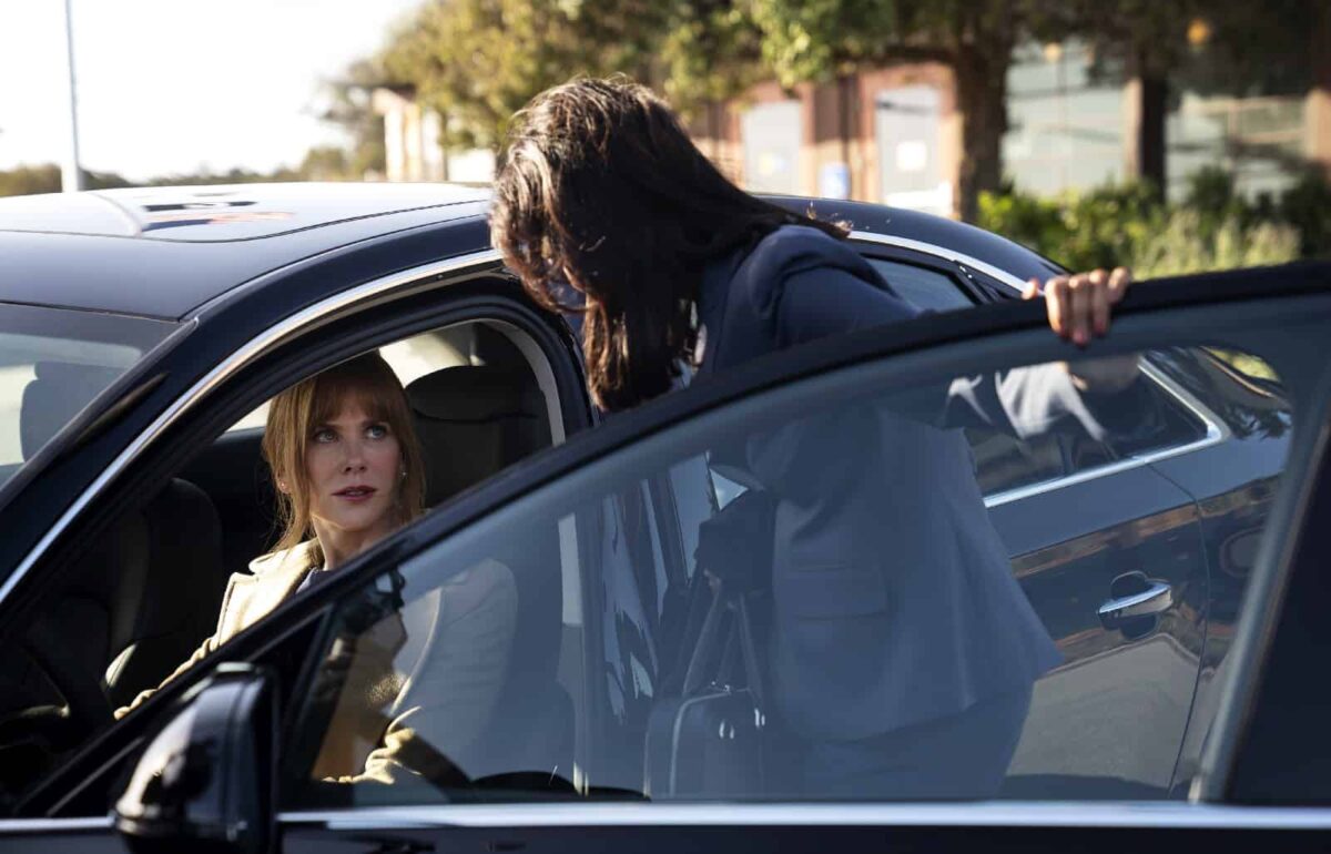 Nicole Kidman como Celeste y Poorna Jagannathan como Katie en BLL 2x06
