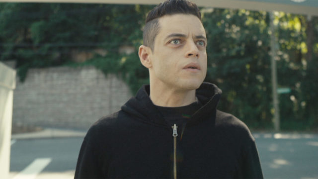 Rami Malek como Elliot Alderson en el final de Mr. Robot 4x12 + 4x13