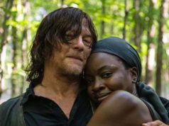 Norman Reedus (Daryl Dixon) y Danai-Gurira (Michonne) en el set de The Walking Dead 10x13