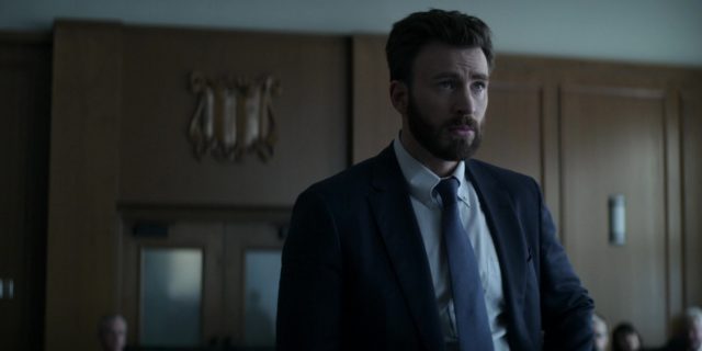 Chris Evans como Andy Barber en Defending Jacob (Apple TV+)