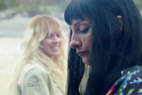 Maca y Zulema en el making of de Vis a Vis: El Oasis