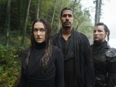 Echo, Gabriel y Hope en The 100 7x02 The Garden