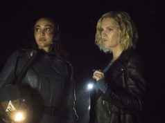 The 100 7x06 - Lindsey Morgan como Raven y Eliza Taylor como Clarke