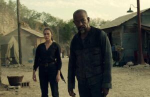 Alycia Debnam-Carey como Alicia y Lennie James como Morgan en los nuevos episodios de Fear The Walking Dead (2021)