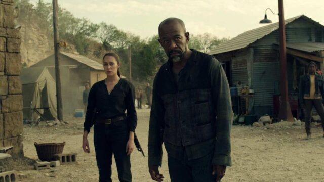 Alycia Debnam-Carey como Alicia y Lennie James como Morgan en los nuevos episodios de Fear The Walking Dead (2021)