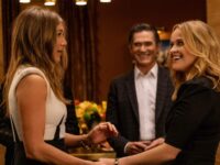 Jennifer Aniston (Alex), Billy Crudup (Cory) y Reese Witherspoon (Bradley) en The Morning Show