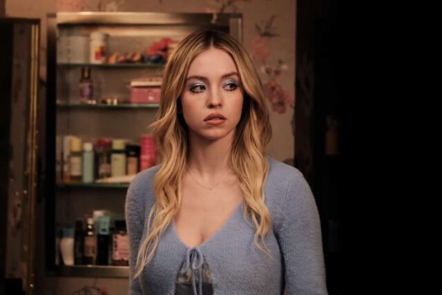 Cassie Howard (Sydney Sweeney) en Euphoria 2x07