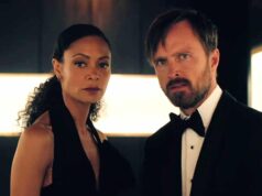 Thandiwe Newton como Maeve Millay y Aaron Paul como Caleb Nichols en el adelanto de Westworld 4x02