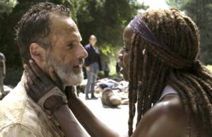 Rick y Michonne en The Walking Dead